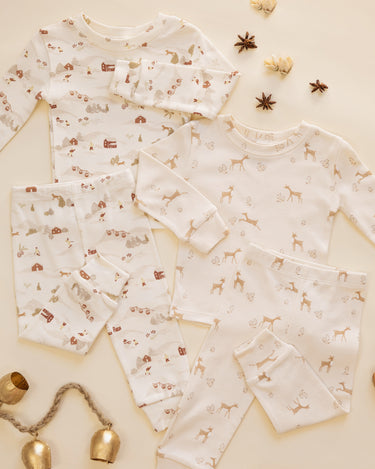 Organic Long Sleeve Pajama Set || Fawns by Rylee + Cru