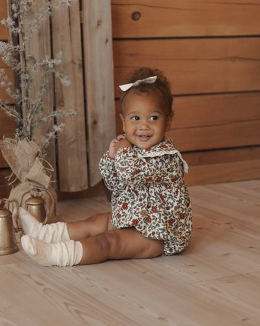 Fern Romper || Holiday Floral by Rylee + Cru