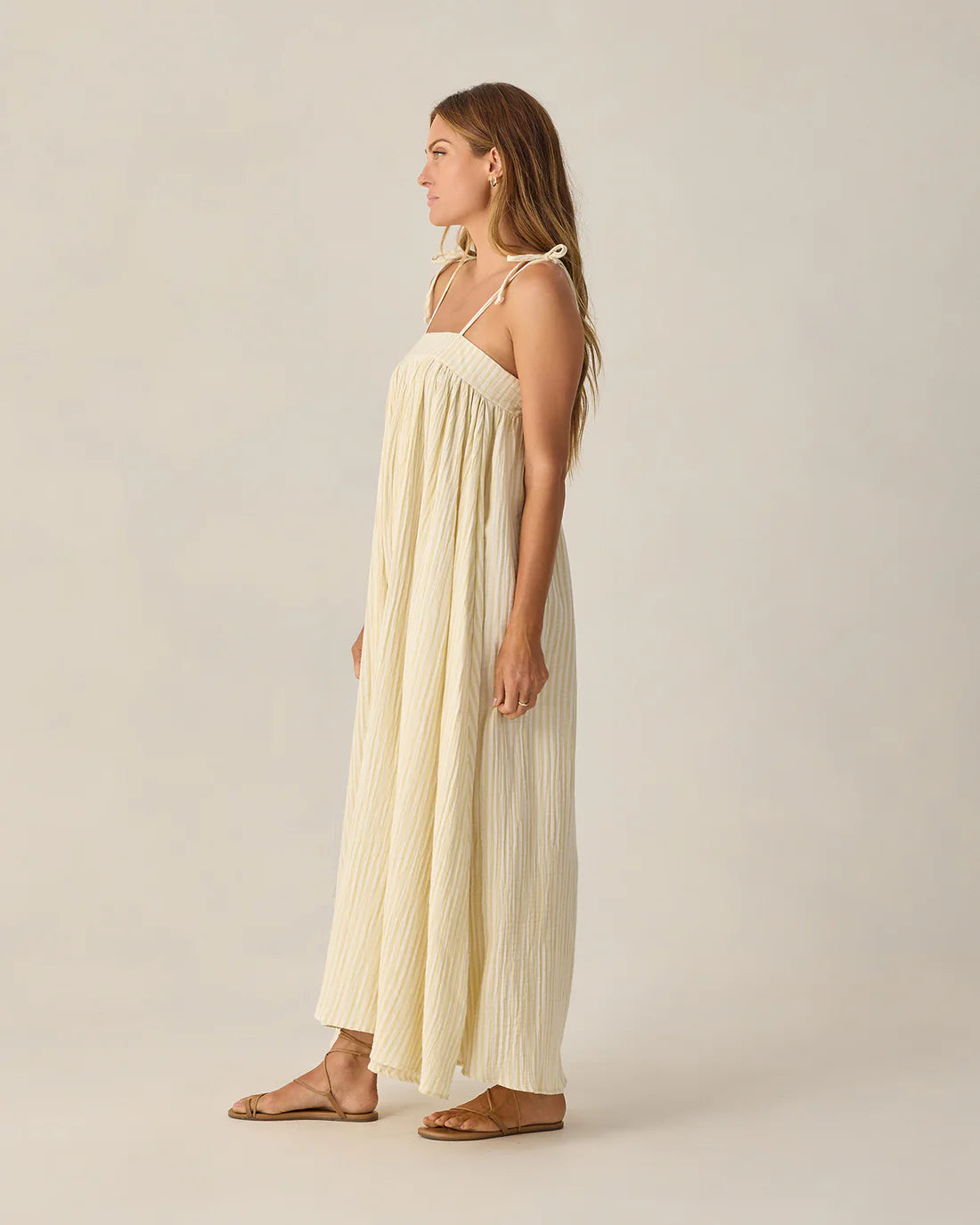 Malea Dress | Citron Stripe by Rylee + Cru