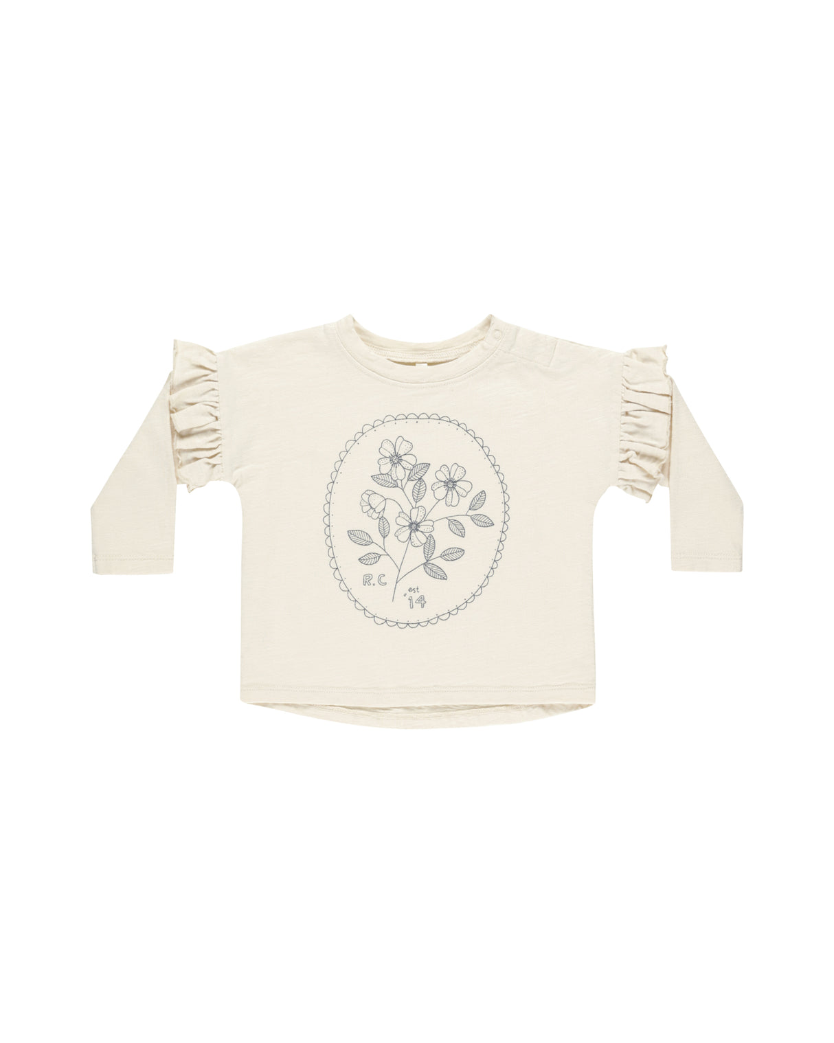 Ruffle Long Sleeve Tee || Wildflower by Rylee + Cru