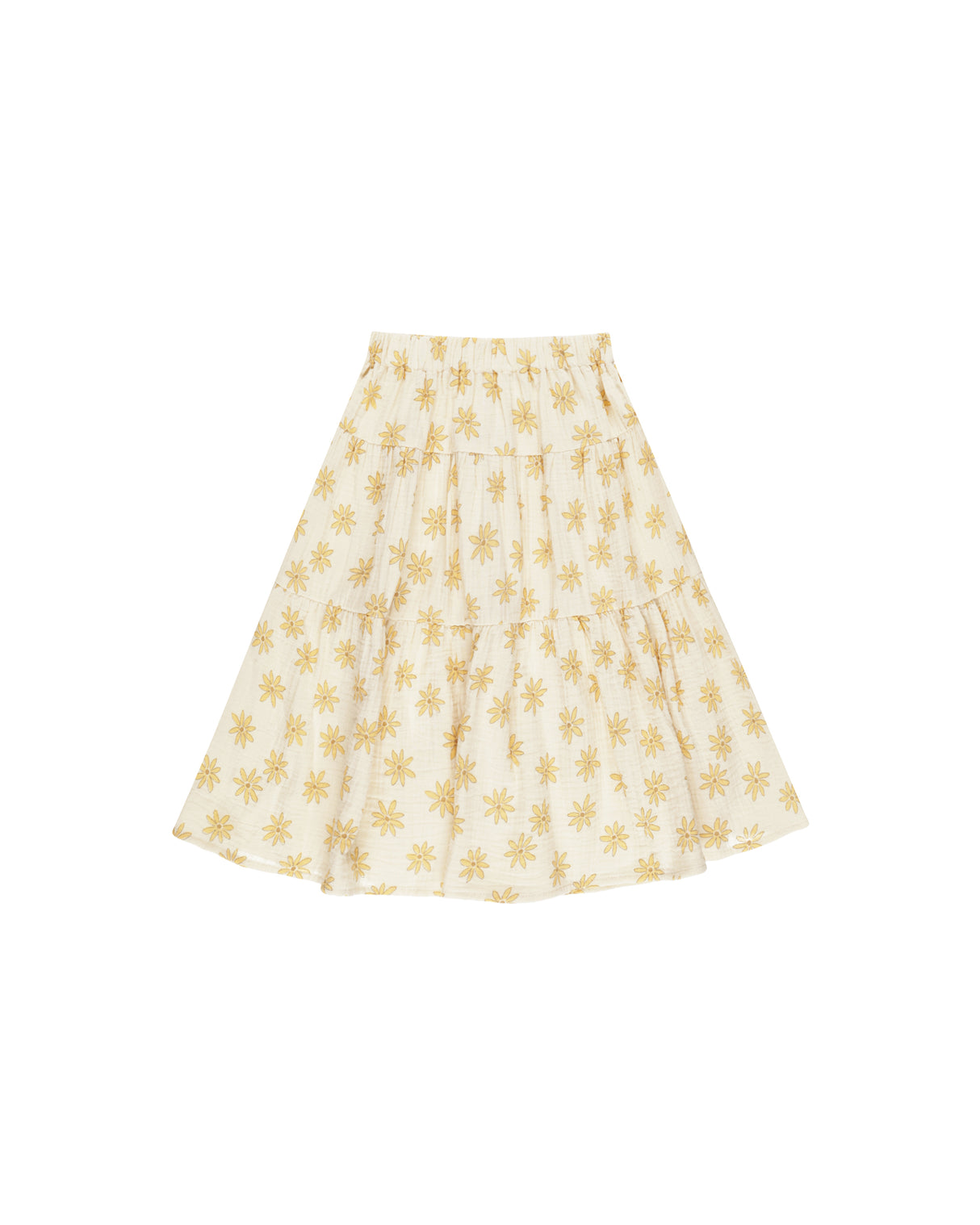 Tiered Midi Skirt || Daisies by Rylee + Cru
