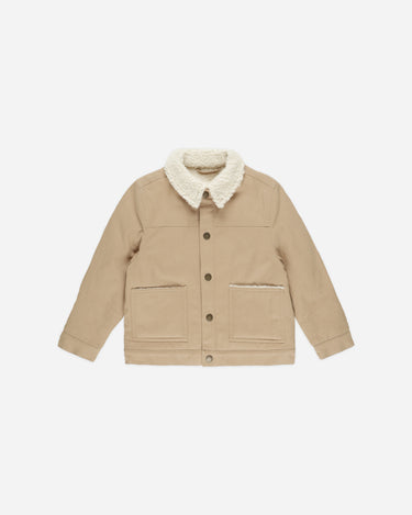 Shearling Chore Coat || Gold by Rylee + Cru