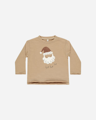 Raw Edge Long Sleeve Tee || Santa by Rylee + Cru