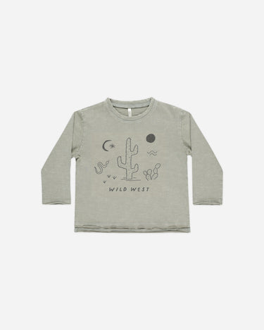 Raw Edge Long Sleeve Tee || Wild West by Rylee + Cru