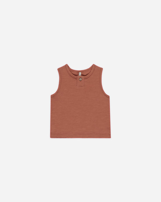 Jersey Button Tank || Poppy by Rylee + Cru
