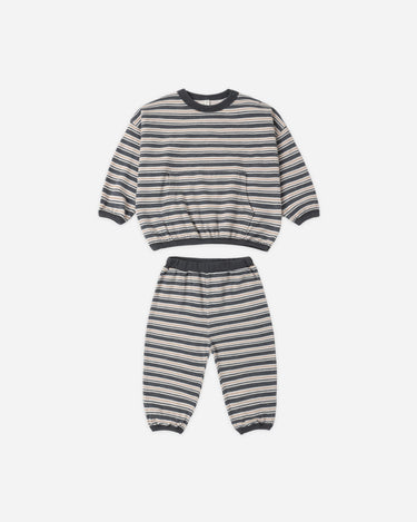 Relaxed Set || Blue Stripe by Rylee + Cru