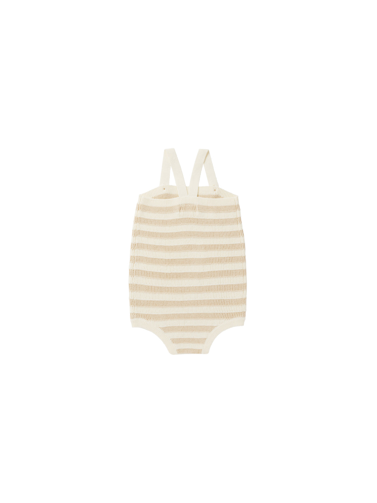 knit baby romper || sand stripe by Rylee + Cru
