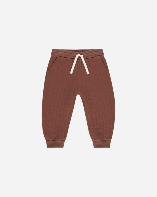 Quilted Pant || Brick by Rylee + Cru