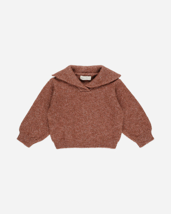 Cash Pullover || Heathered Brick by Rylee + Cru