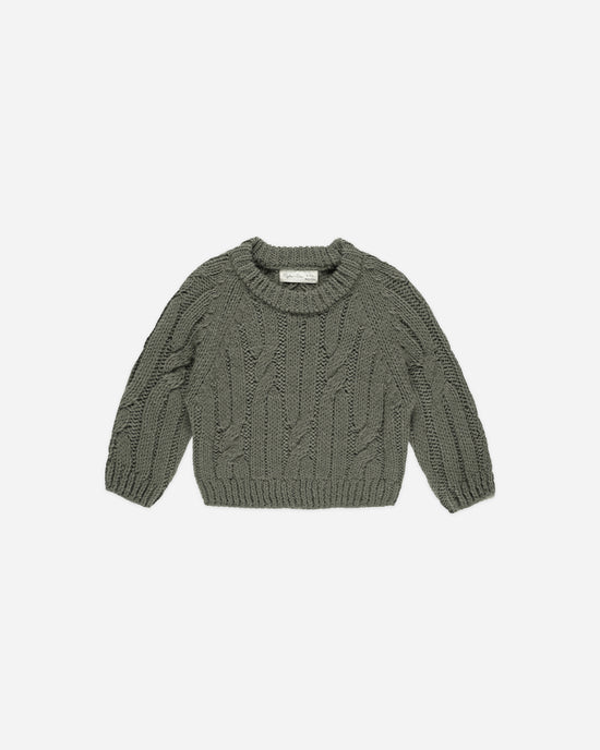 Cable-Knit Sweater || Forest by Rylee + Cru