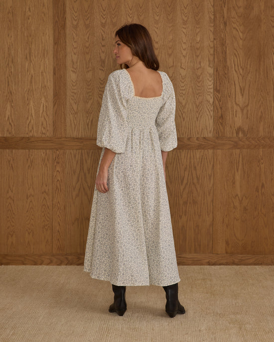 Women's Della Dress Blue Vines by Rylee + Cru