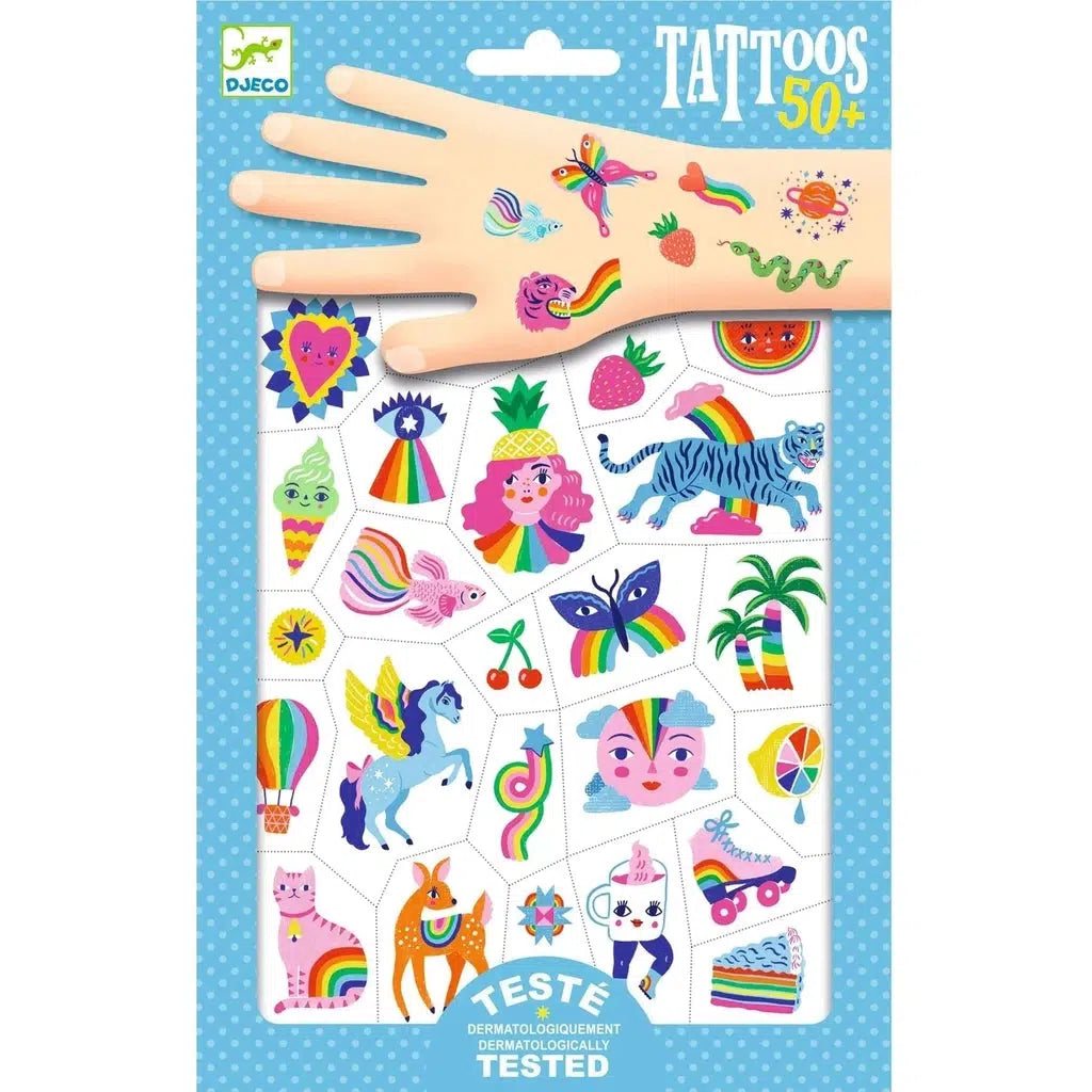 Rainbow Tattoos by Djeco
