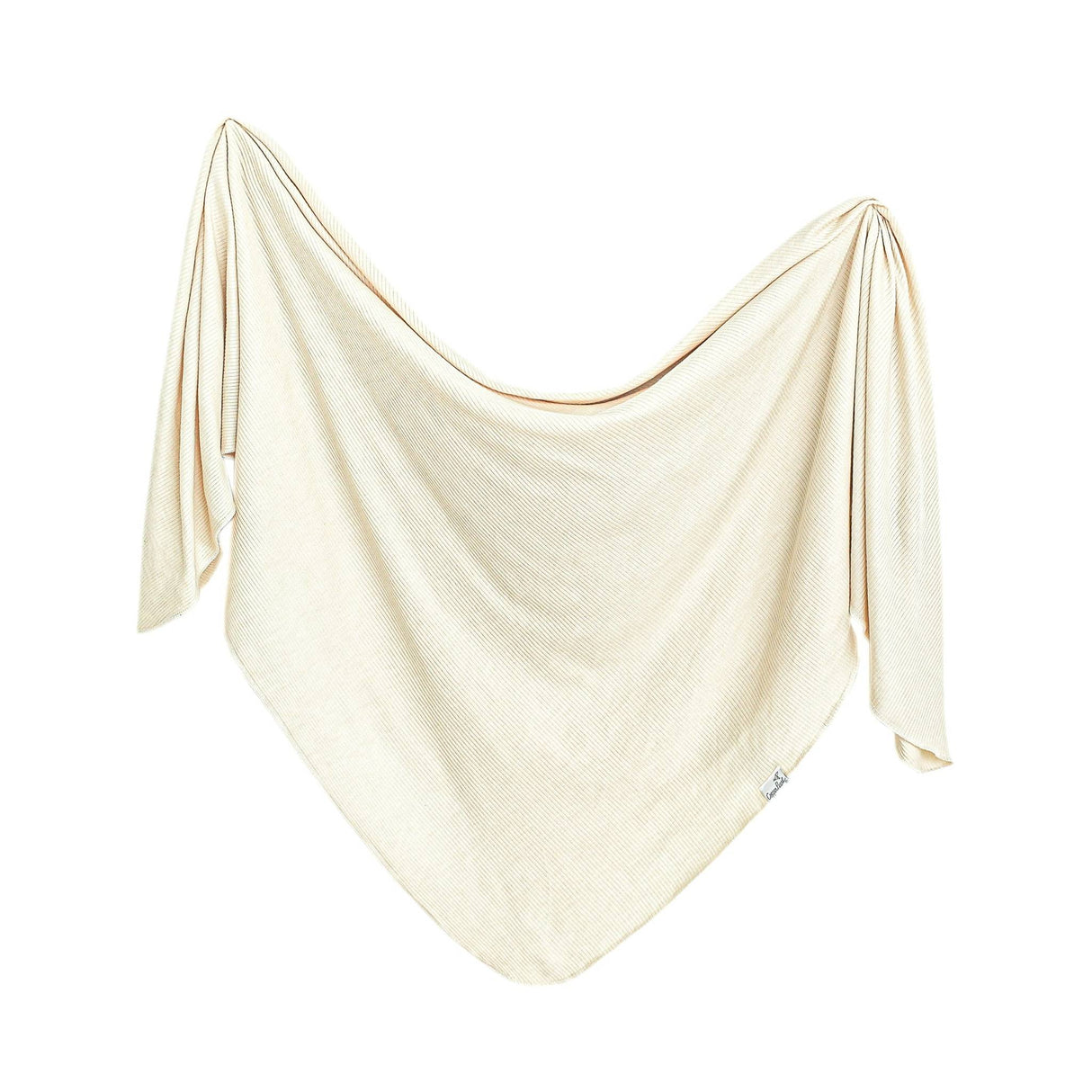 Rib Knit Swaddle Blanket- Moonstone by Copper Pearl