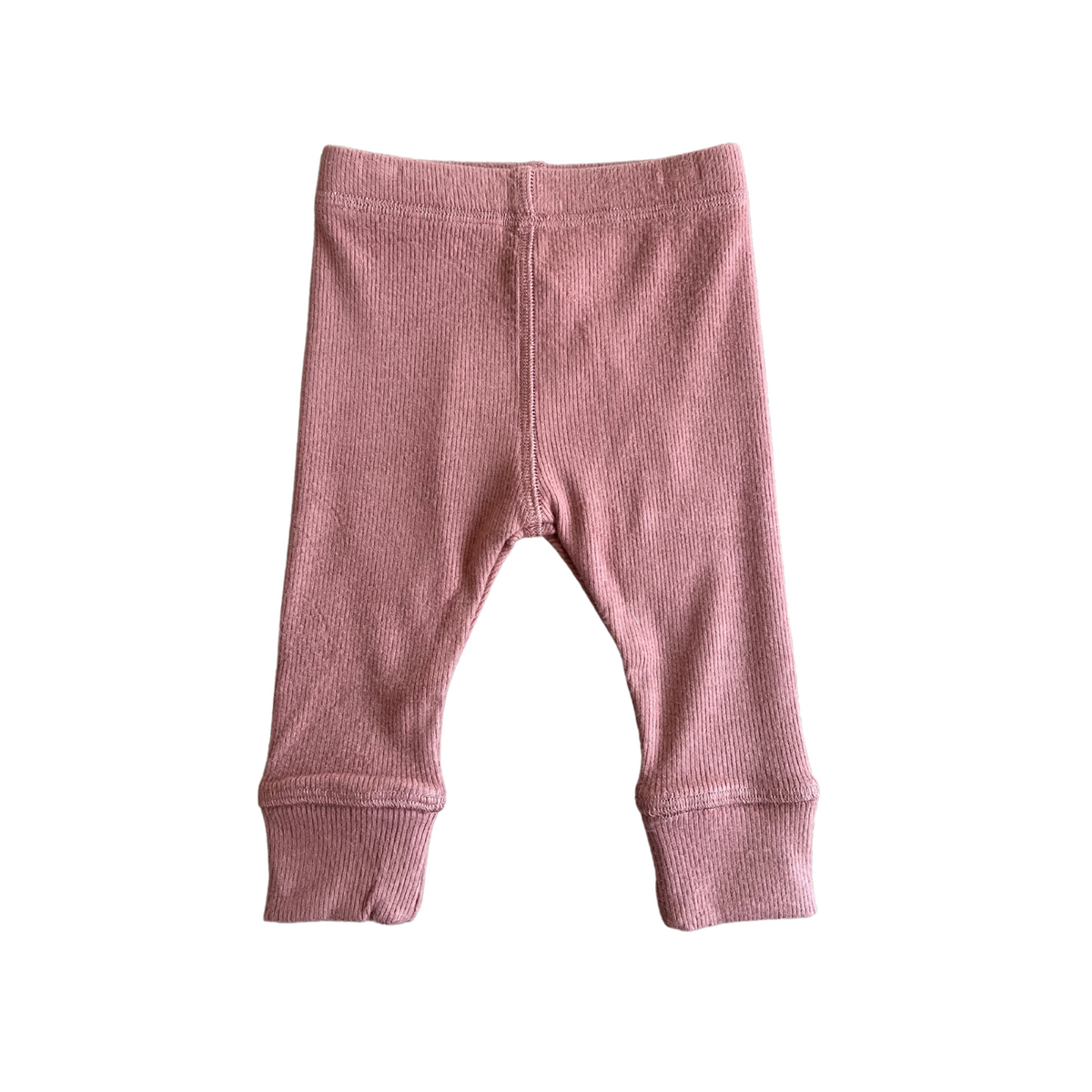 Ribbed Leggings - Pale Brick by babysprouts