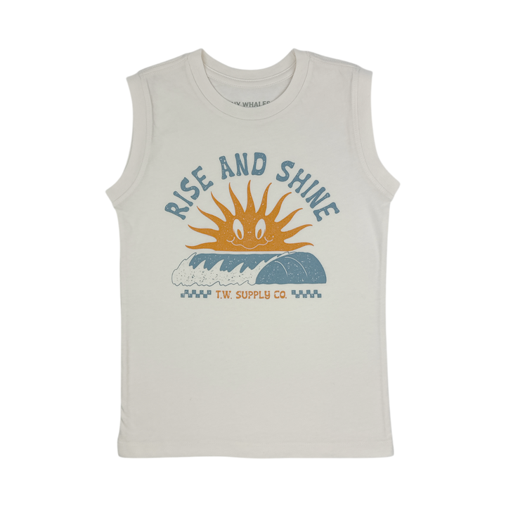 Rise and Shine Muscle Tank by Tiny Whales
