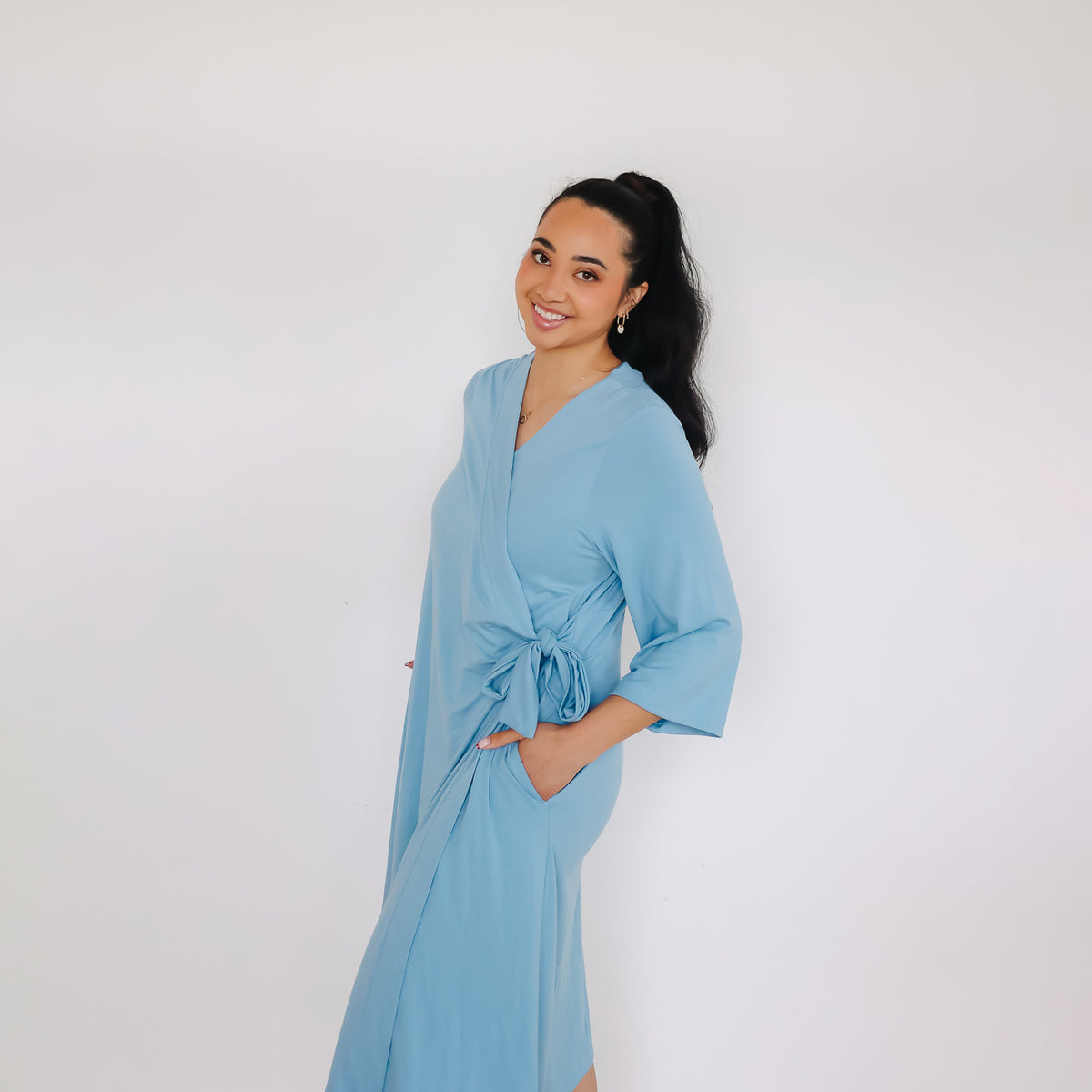 Women's Everyday Robe in Robin by Copper Pearl