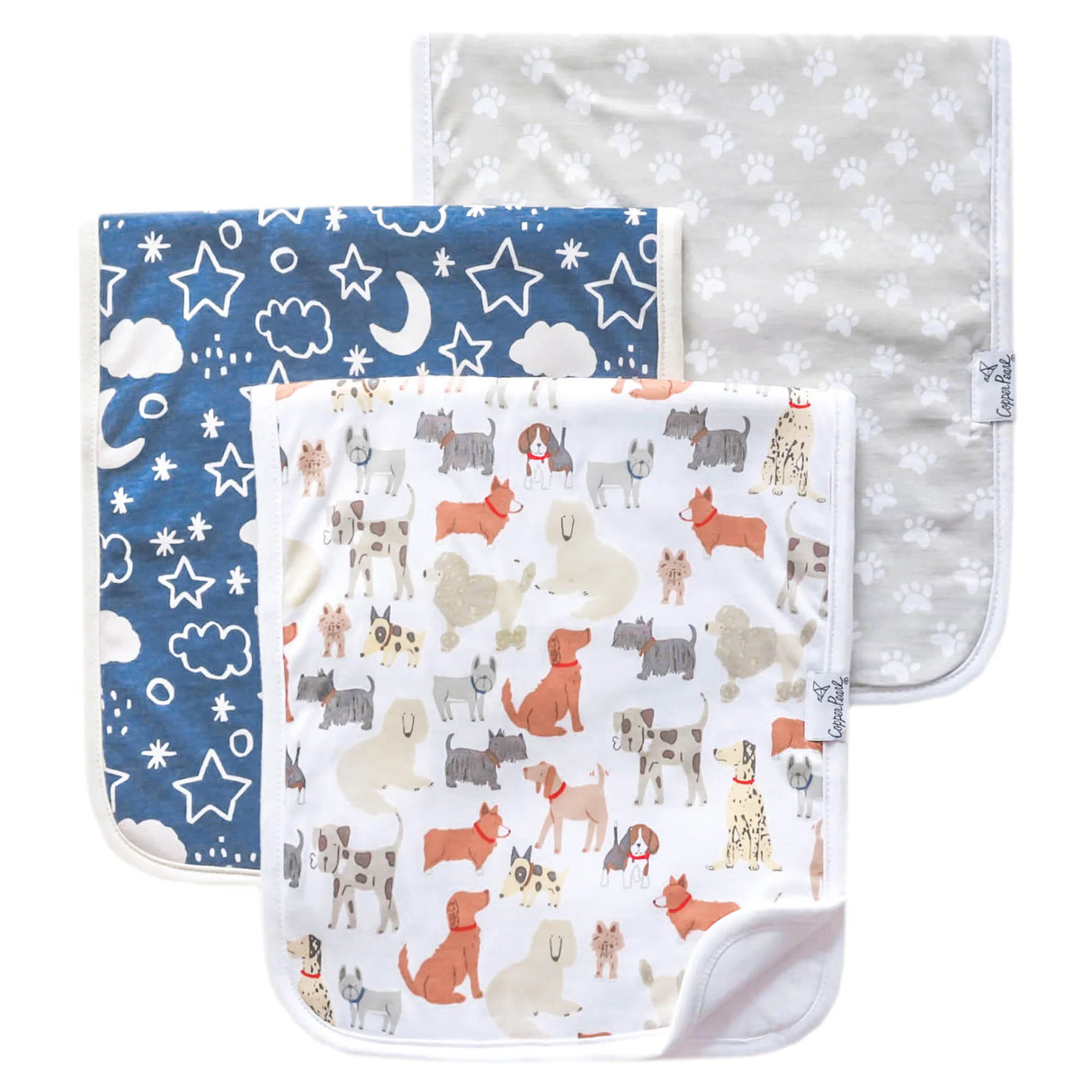 Premium Burp Cloths - Rufus by Copper Pearl