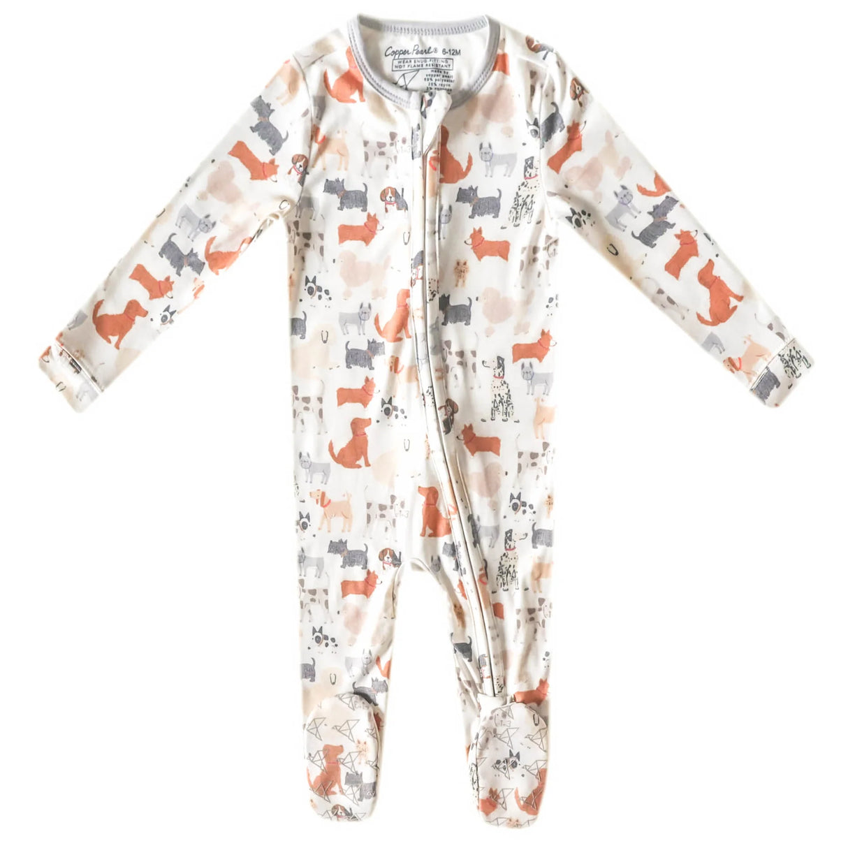 Zip-Up Footie Pajama - Rufus by Copper Pearl