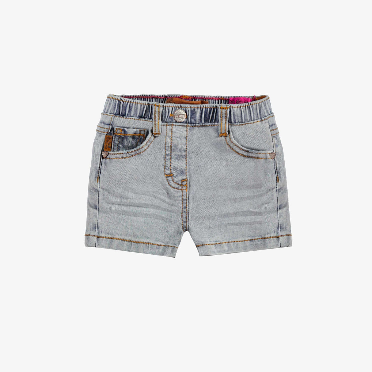 Pale Blue Denim Shorts by Sourismini