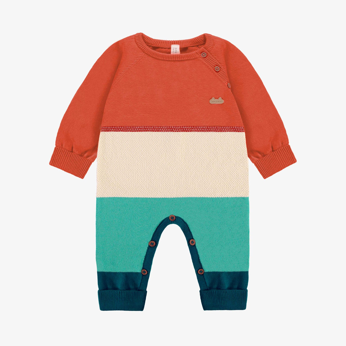 Boys Stripe Knit One-Piece by Sourismini