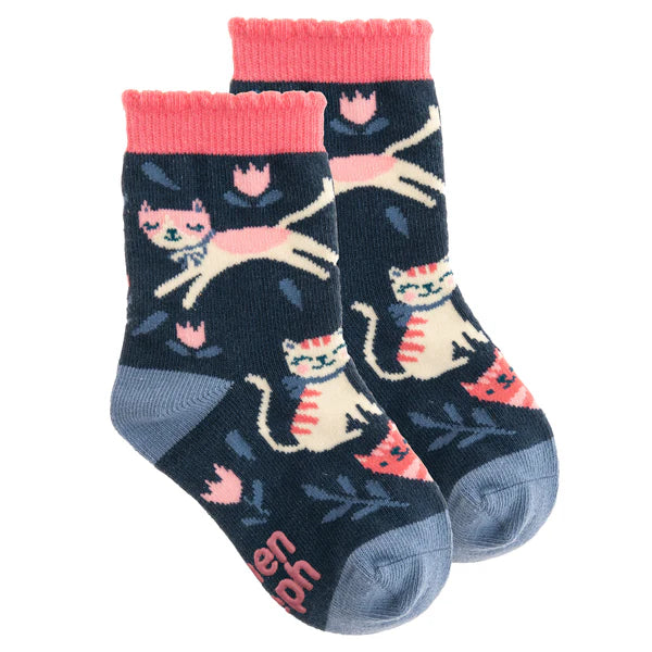 Toddler Socks - Cats by Stephen Joseph