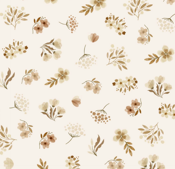 Minky Stretch Receiving Blanket- Florals by Saranoni