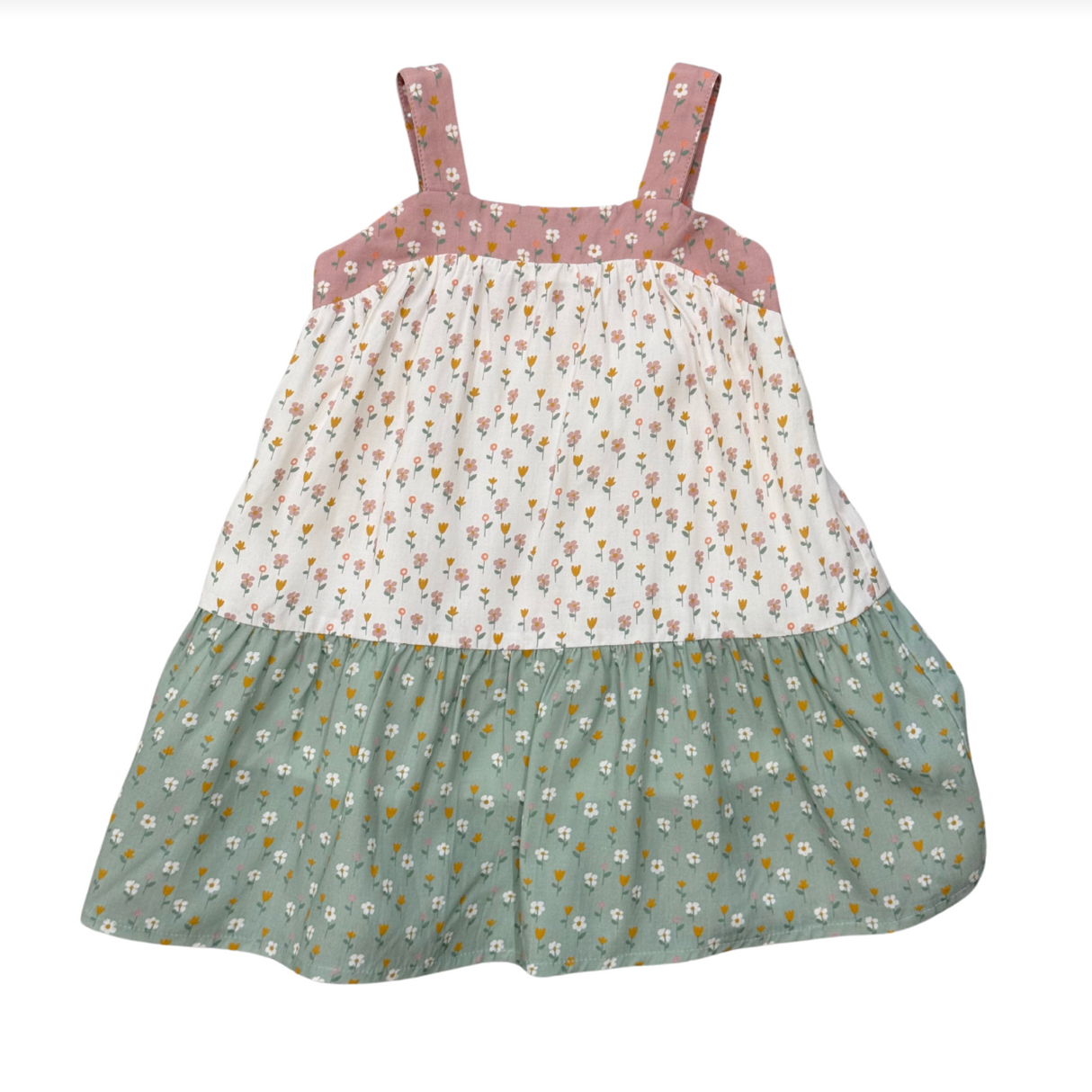Wide Strap Dress- Multi Daisy by Babysprouts