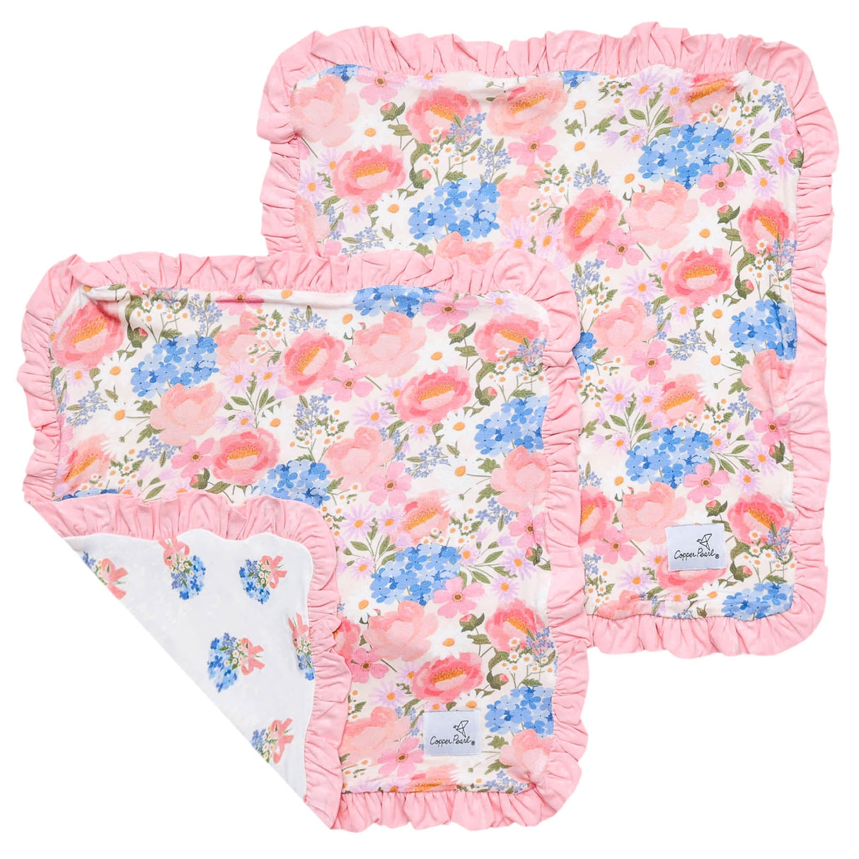 Bamboo Ruffled Three-Layer Lovey Set- Penelope by Copper Pearl