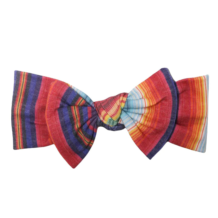 Knit Headband Bow in Serape by Copper Pearl