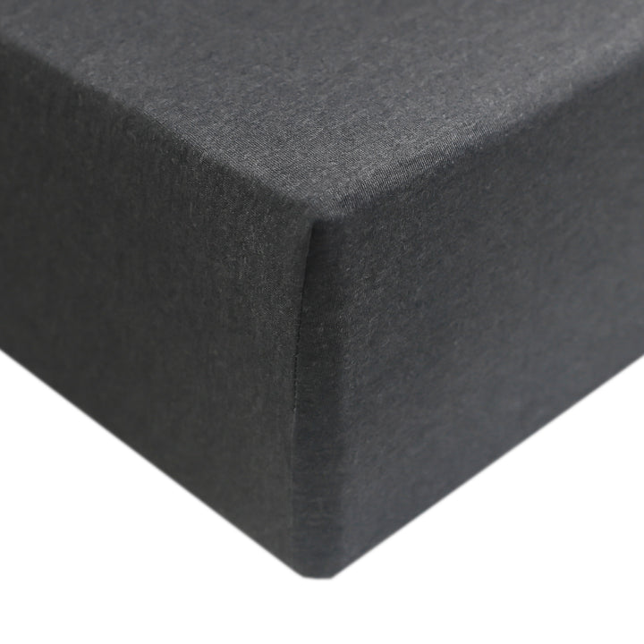 Premium Knit Fitted Crib Sheet in Slate by Copper Pearl