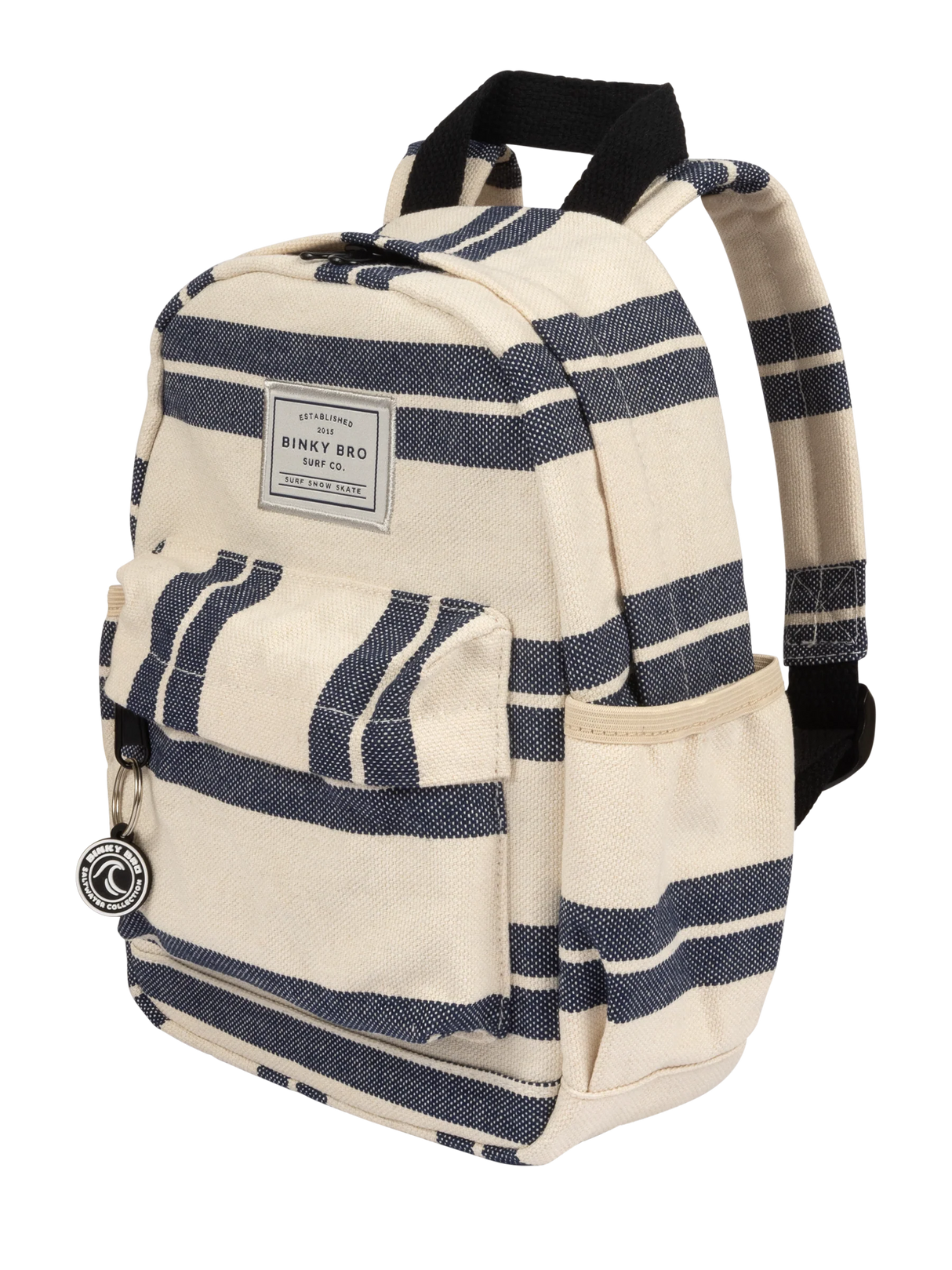 Kids Backpack (Navy Striped Canvas) by Binky Bro