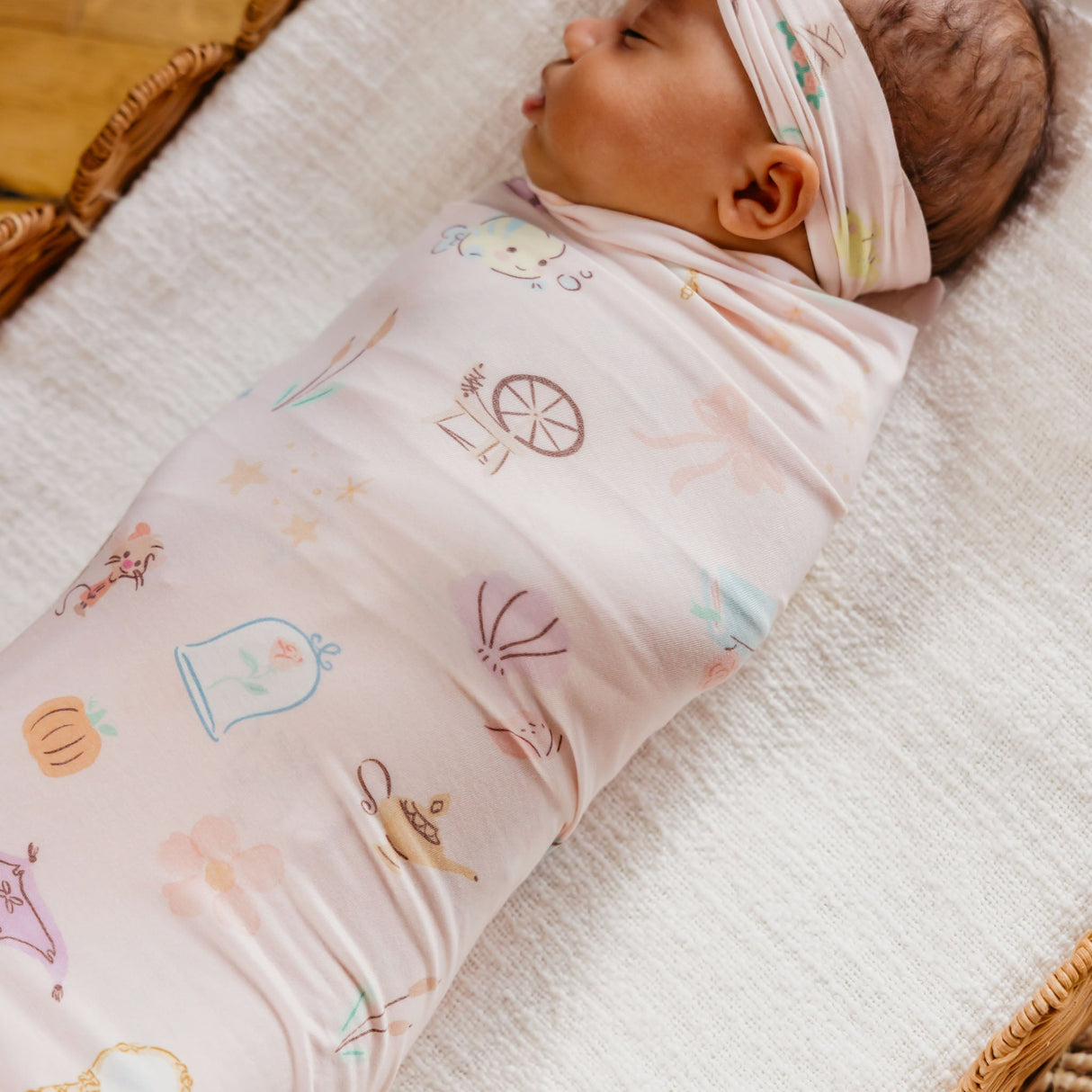 Knit Swaddle Blanket- Enchanted Friends by Copper Pearl