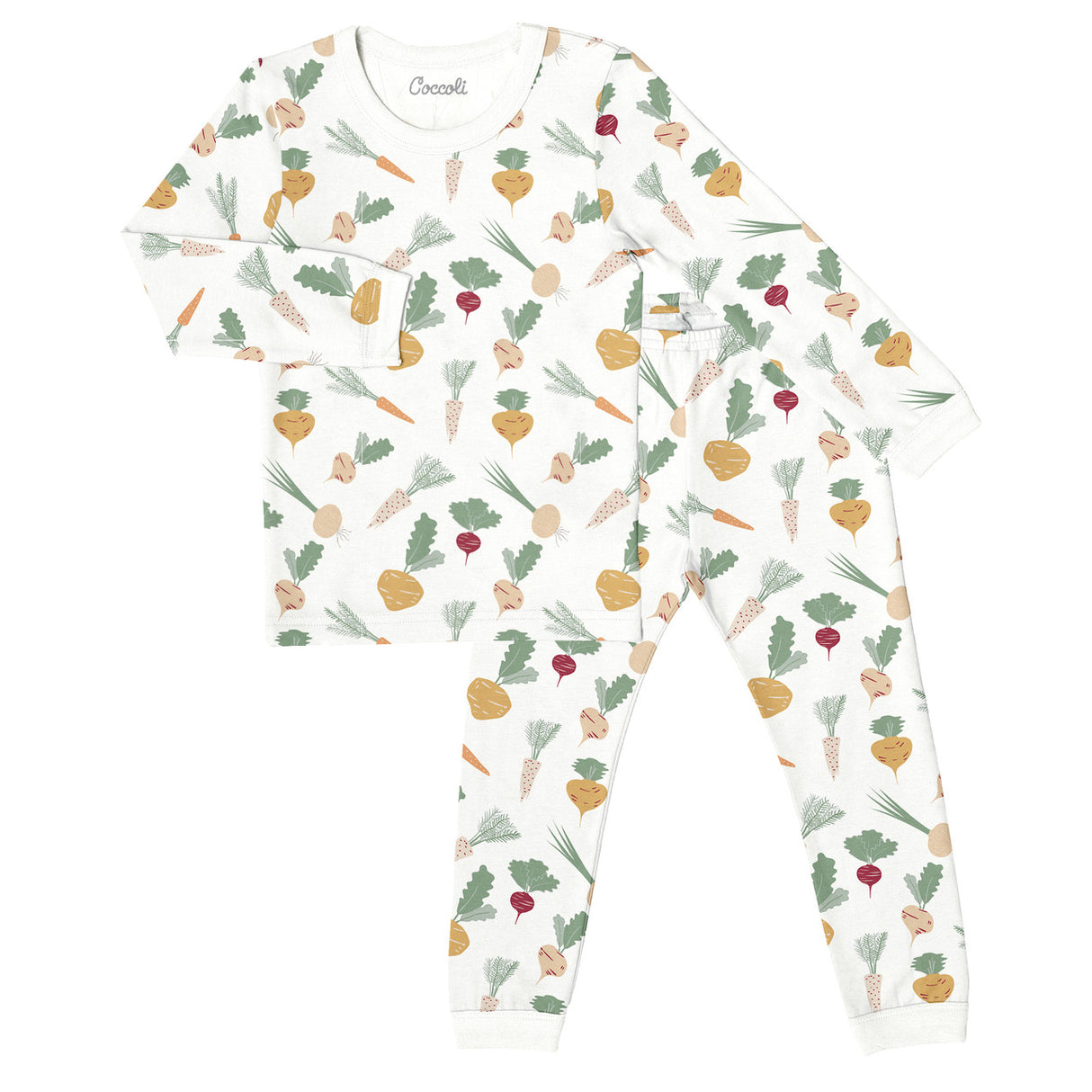 Long Sleeve Modal Pajama- Veggies by Coccoli