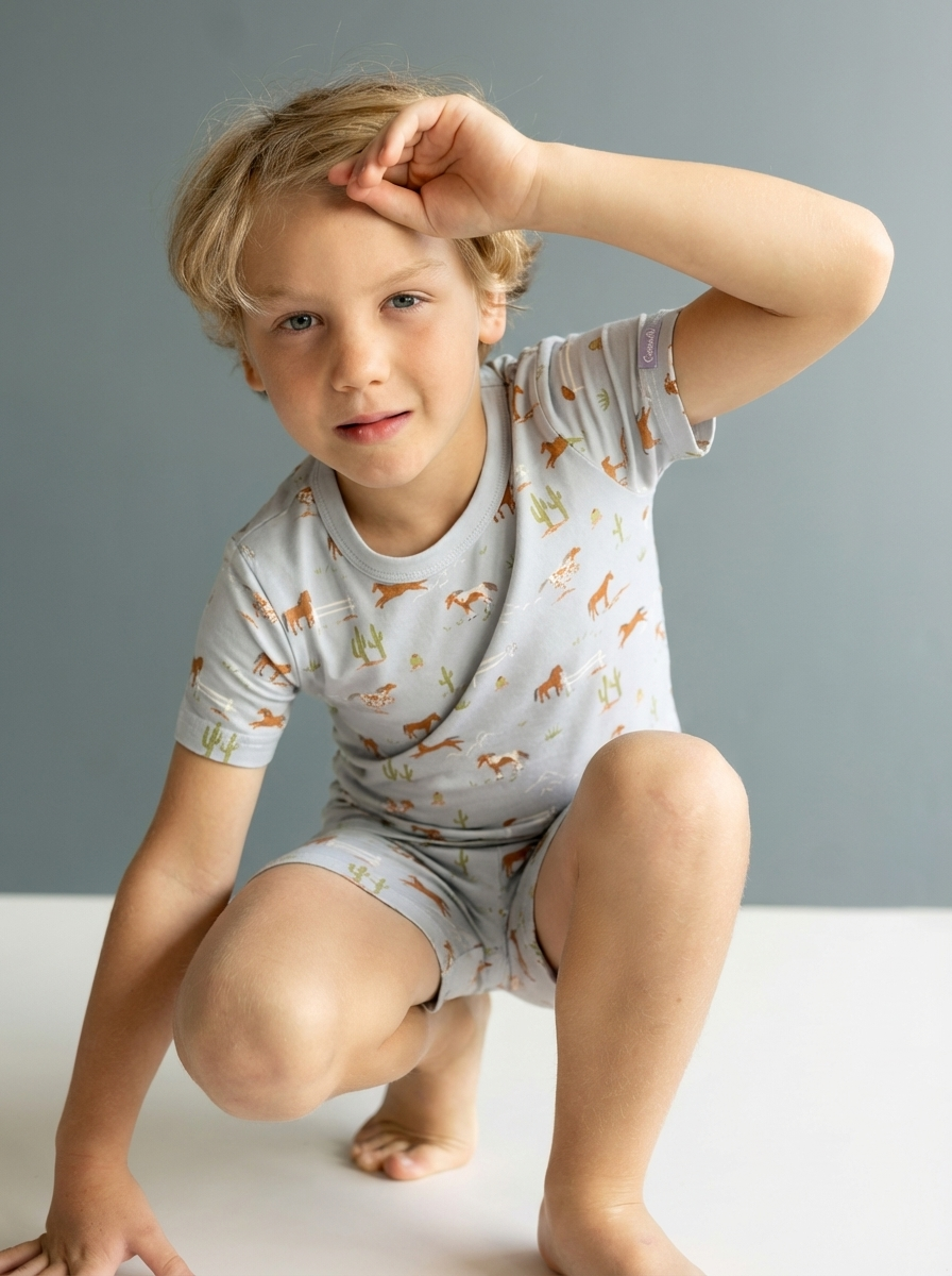 S/S Modal Pyjama- Horses by Coccoli