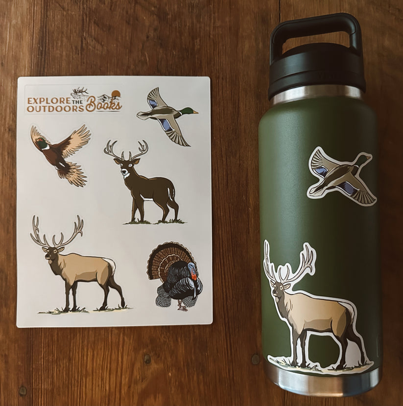 Hunting I Weatherproof Sticker Sheet by Explore the Outdoors