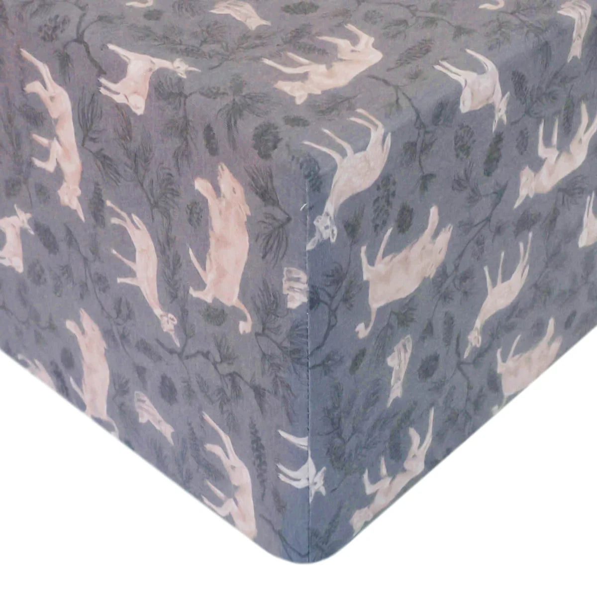 Premium Knit Fitted Crib Sheet - Timber by Copper Pearl