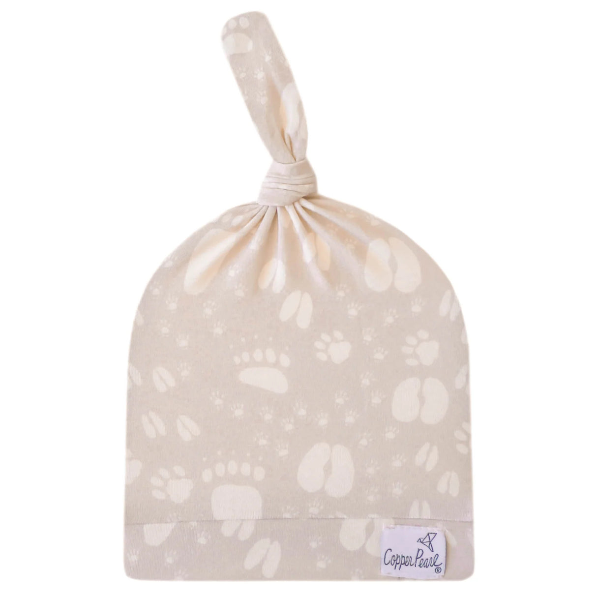 Top Knot Hat 0-4M - Tracker by Copper Pearl