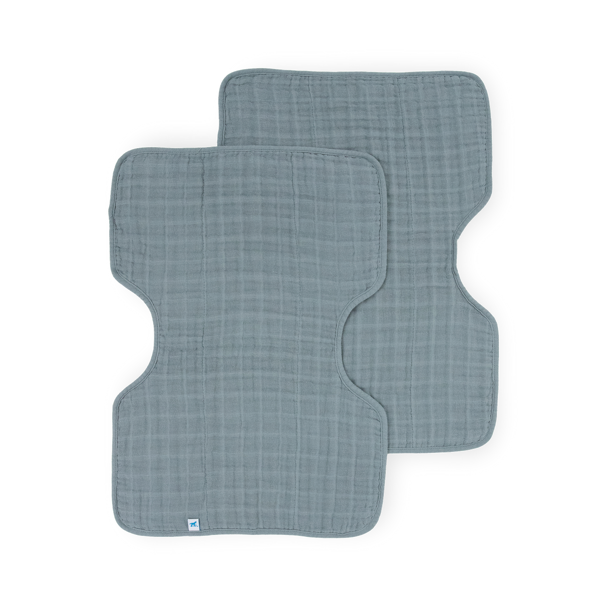 Cotton Muslin Burp Cloth 2 Pack - Sea by Little Unicorn