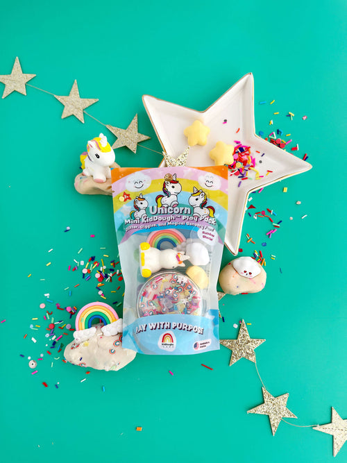 Mini Unicorn KidDough Play Kit by Earth Grown KidDoughs