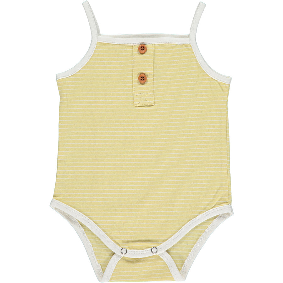 Karter Onesie in Yellow Stripe by Vignette