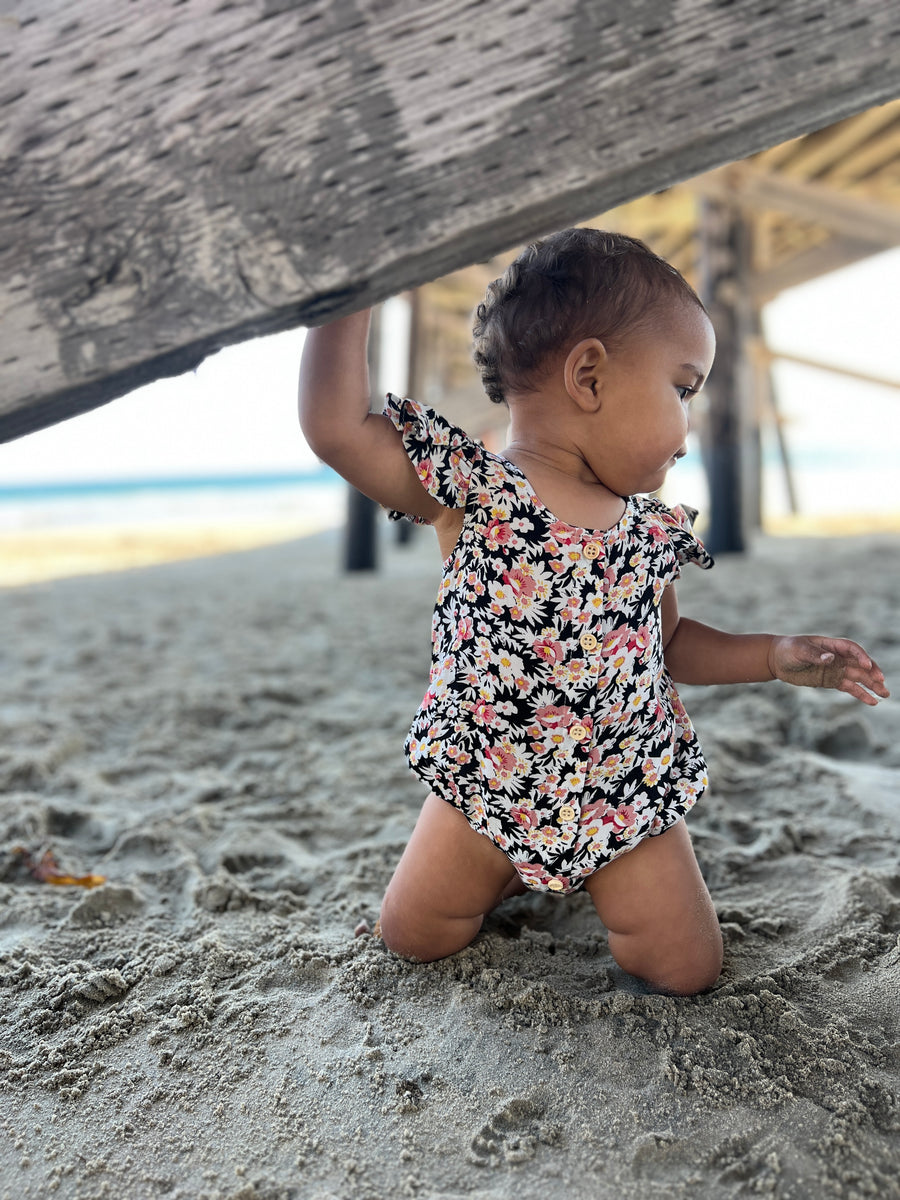 Cammie Bubble in Black Floral by Vignette