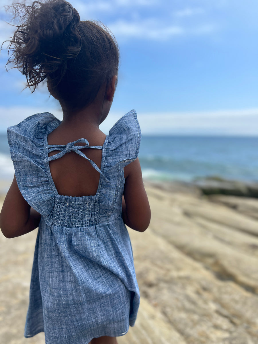 Harper Dress in Soft Chambray by Vignette