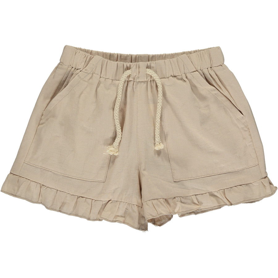 Brynlee Ruffle Shorts in Stone by Vignette
