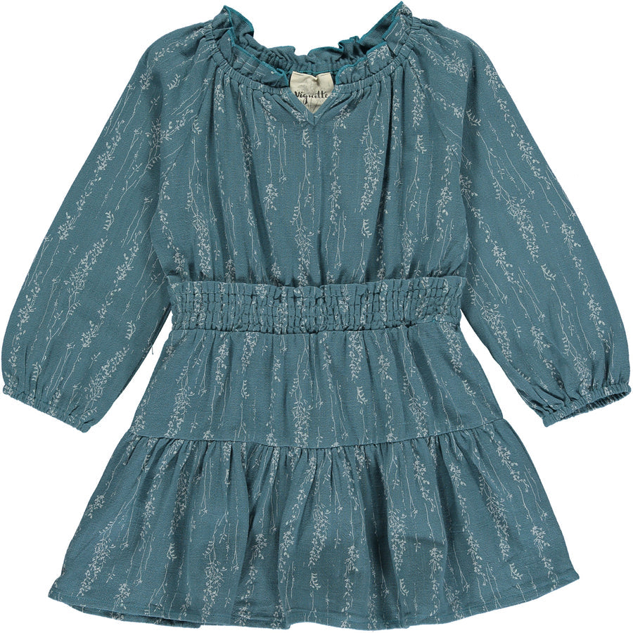 Willow Dress in Teal Twiggy by Vignette