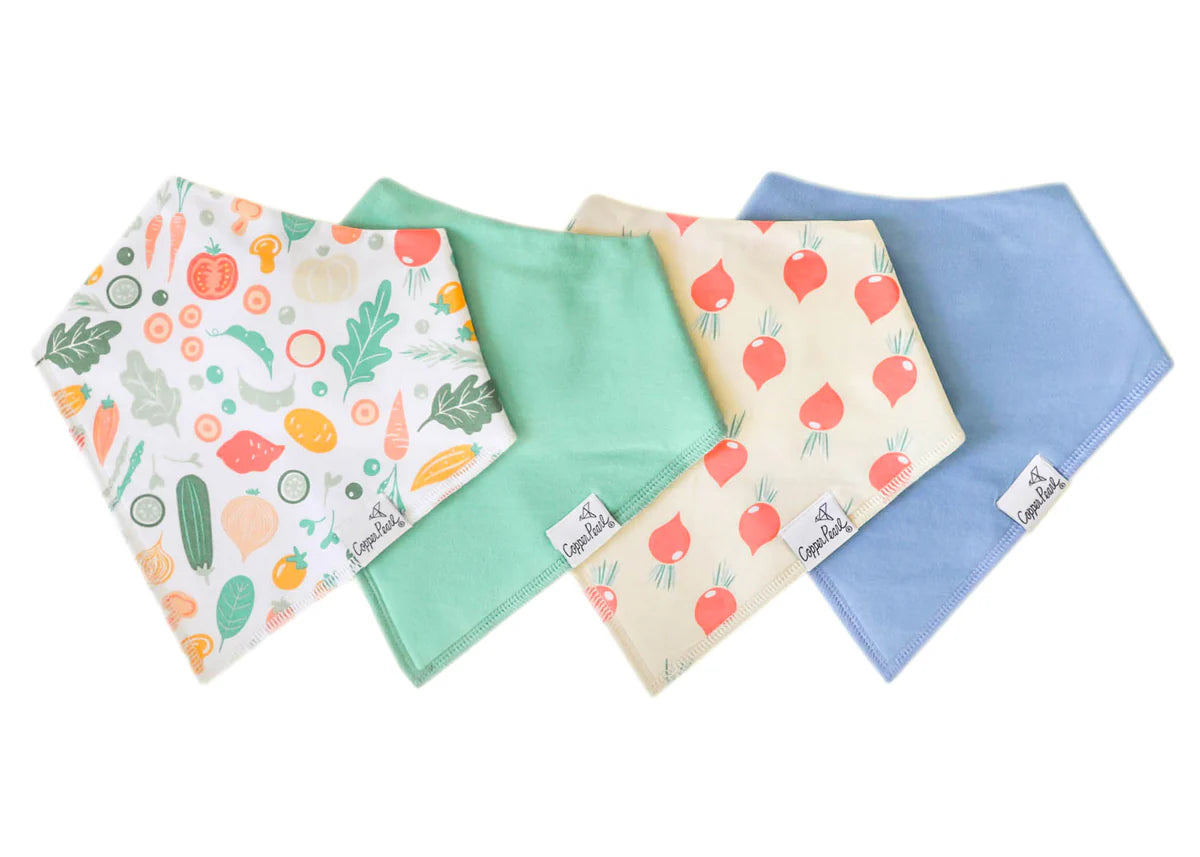 Baby Bandana Bibs - Veggies by Copper Pearl