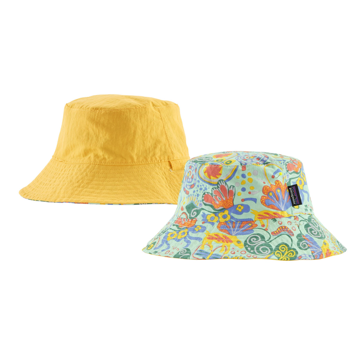 Baby Sun Bucket Hat - Meadow Moose: Rinsed Green by Patagonia