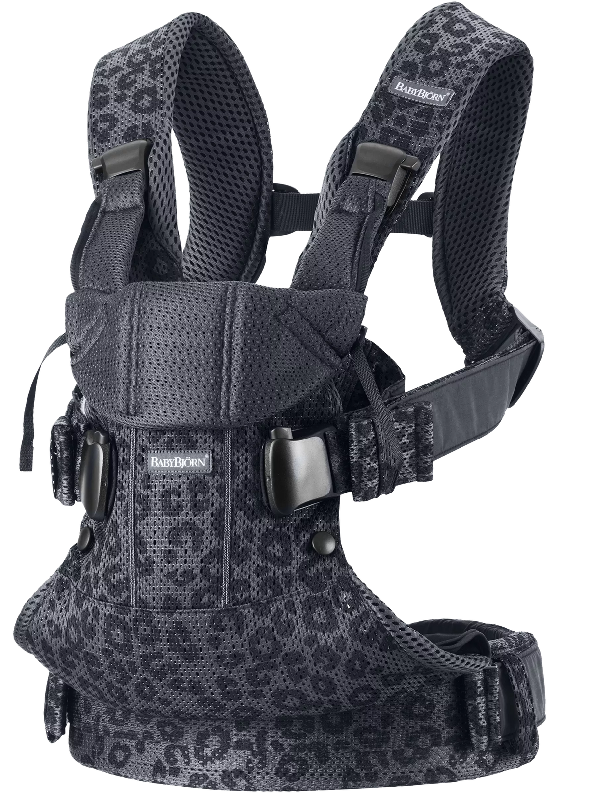 Baby Carrier One Air - 3D Mesh in Anthracite Leopard by BabyBjorn