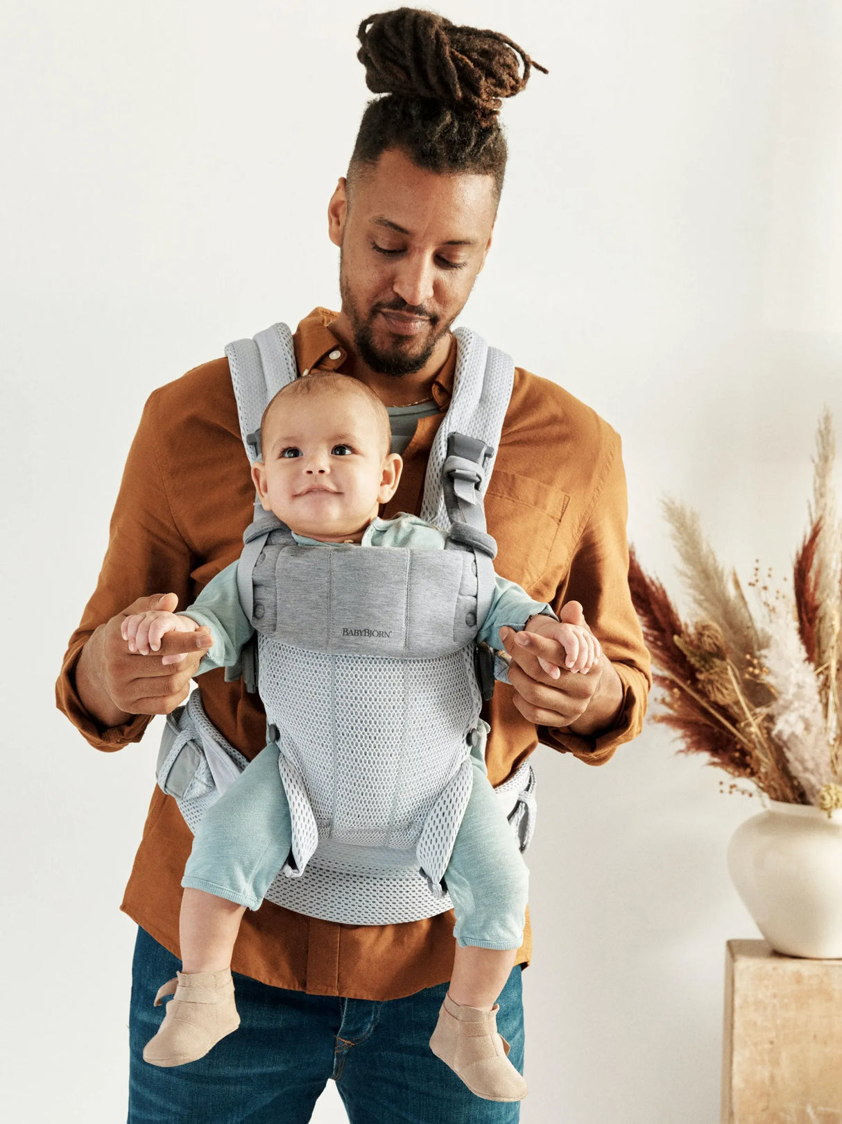 Baby Carrier Harmony - 3D Mesh in Silver by BabyBjorn