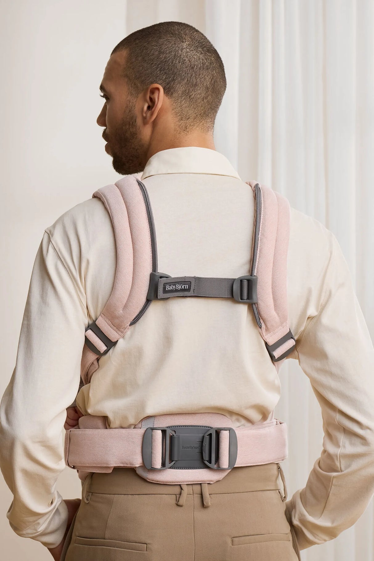 Baby Carrier Harmony - Woven Mélange - Light Pink by BabyBjorn