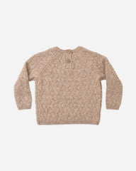Knit Sweater || Heathered Almond by Quincy Mae